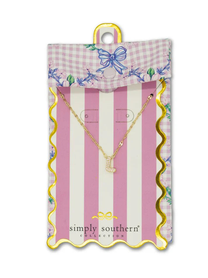 SS Initial Necklace