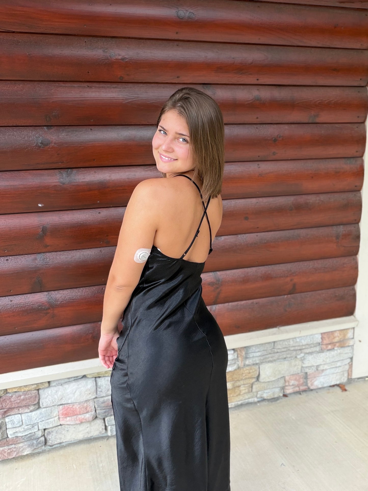 Cowl Neck Satin Slip Dress