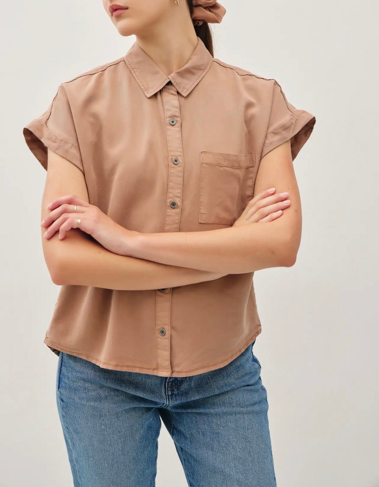 Tencel SS Button Down Shirt