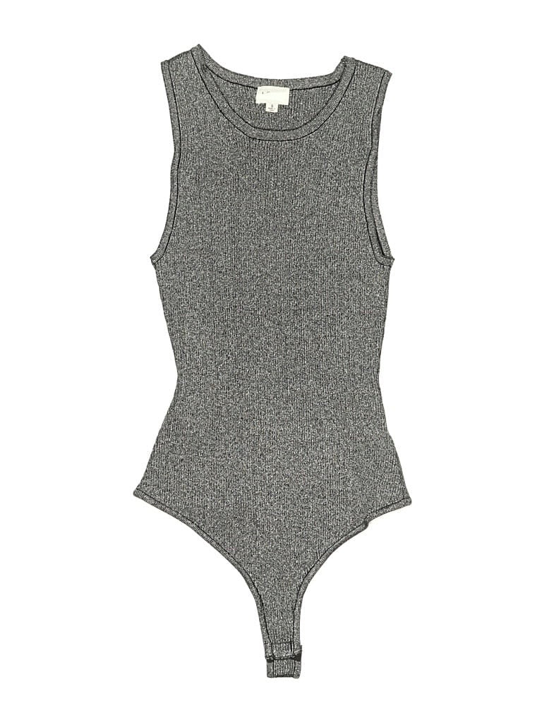 Sleeveless Metallic Bodysuit