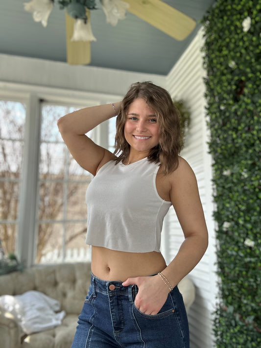 Ribbed Crop Tank