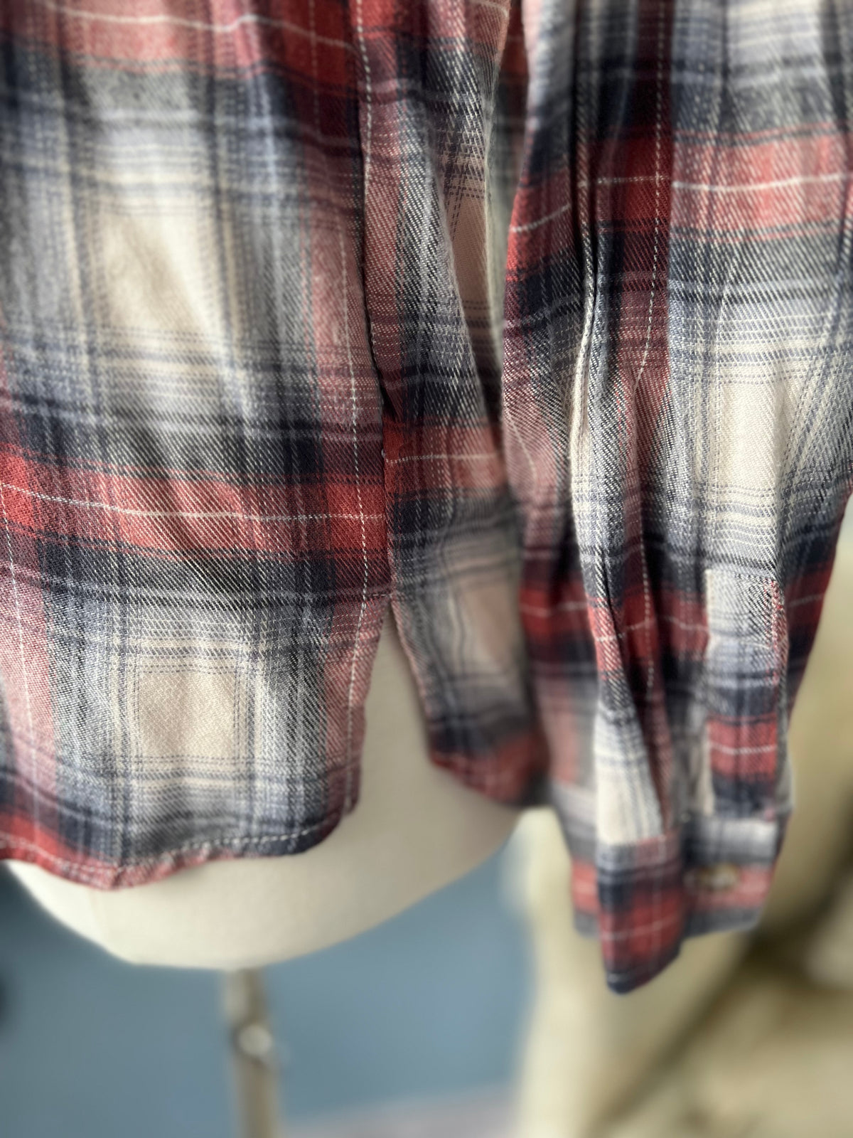 Navy/Red Flannel