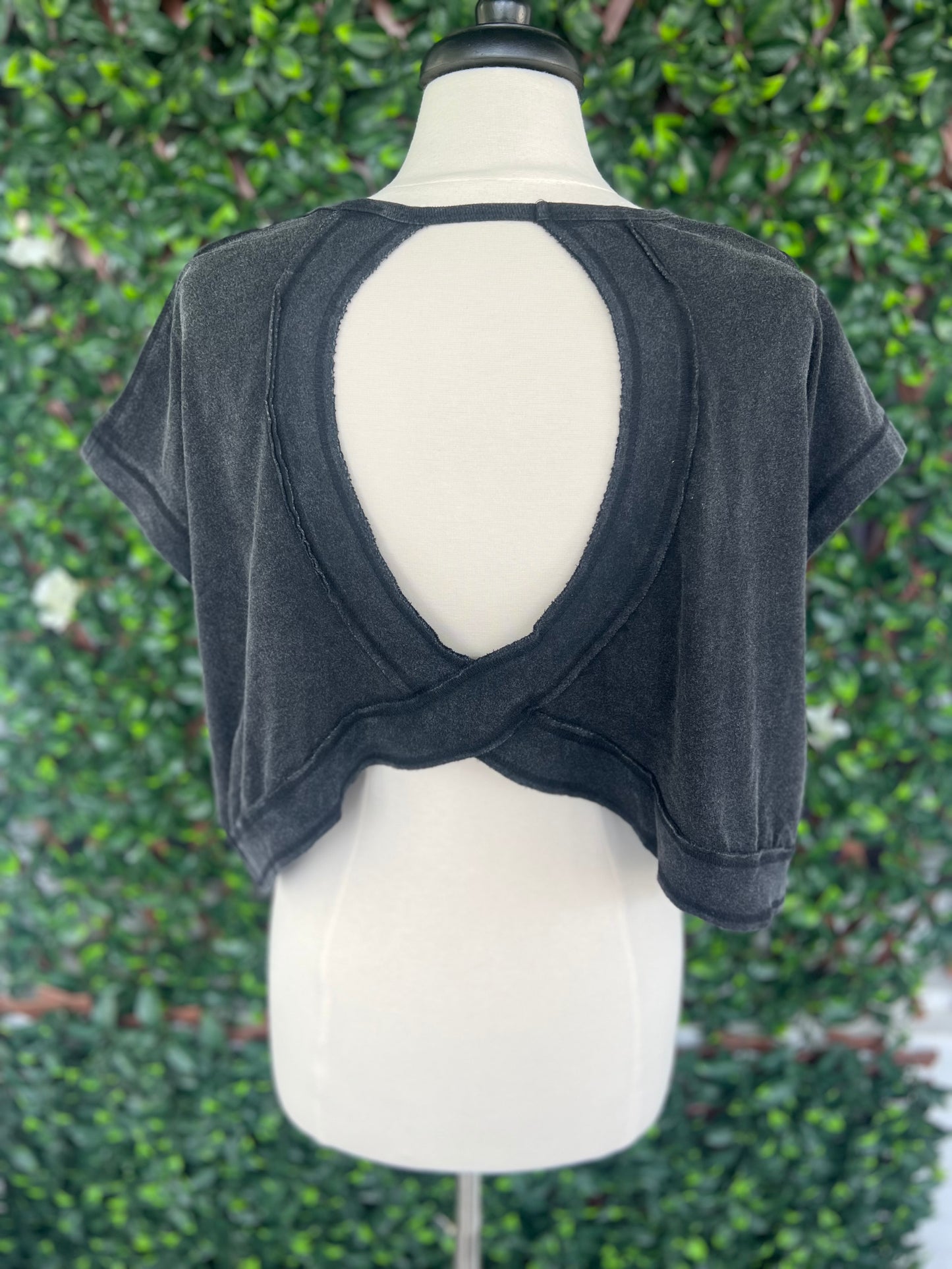 Back Cut-Out SS Top
