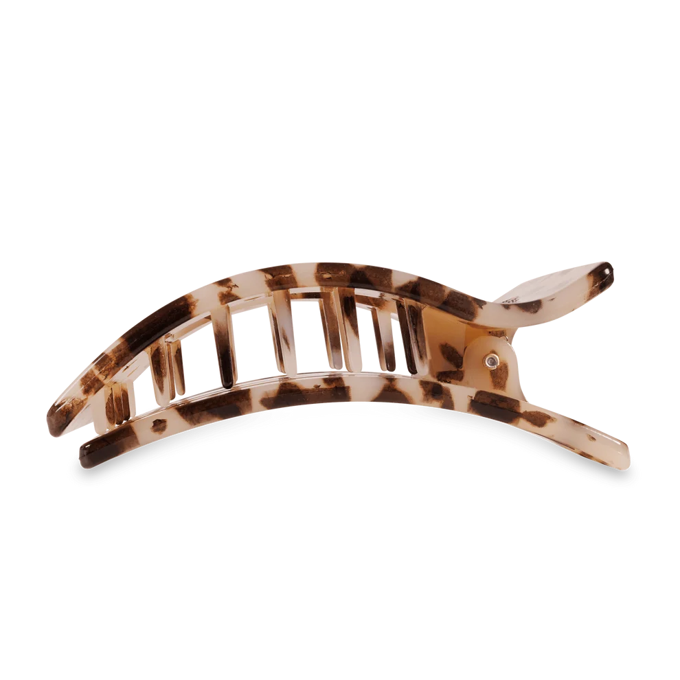Blonde Tortoise Flat Rectangle Hair Clip