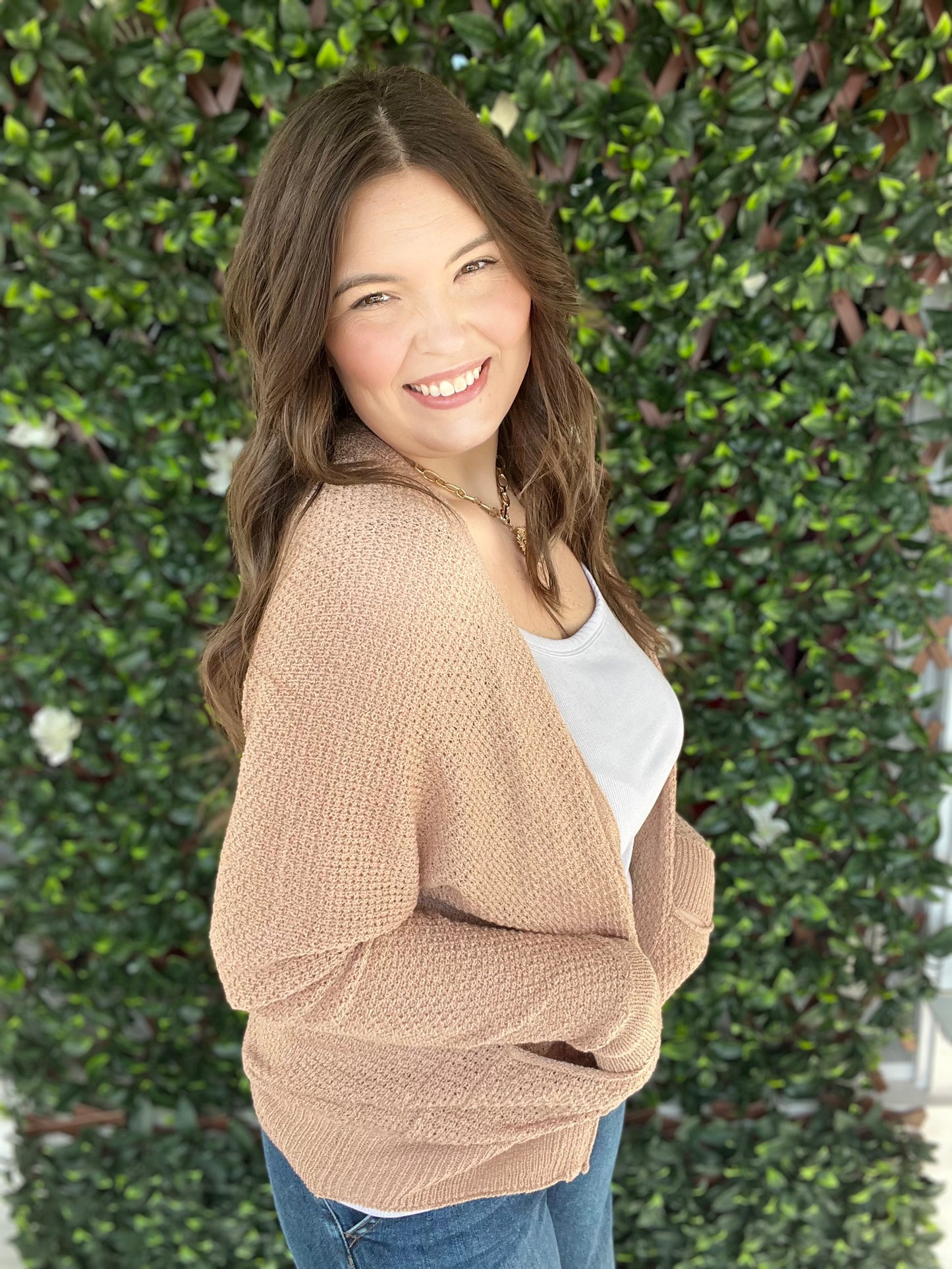 Mocha Pocket Cardigan
