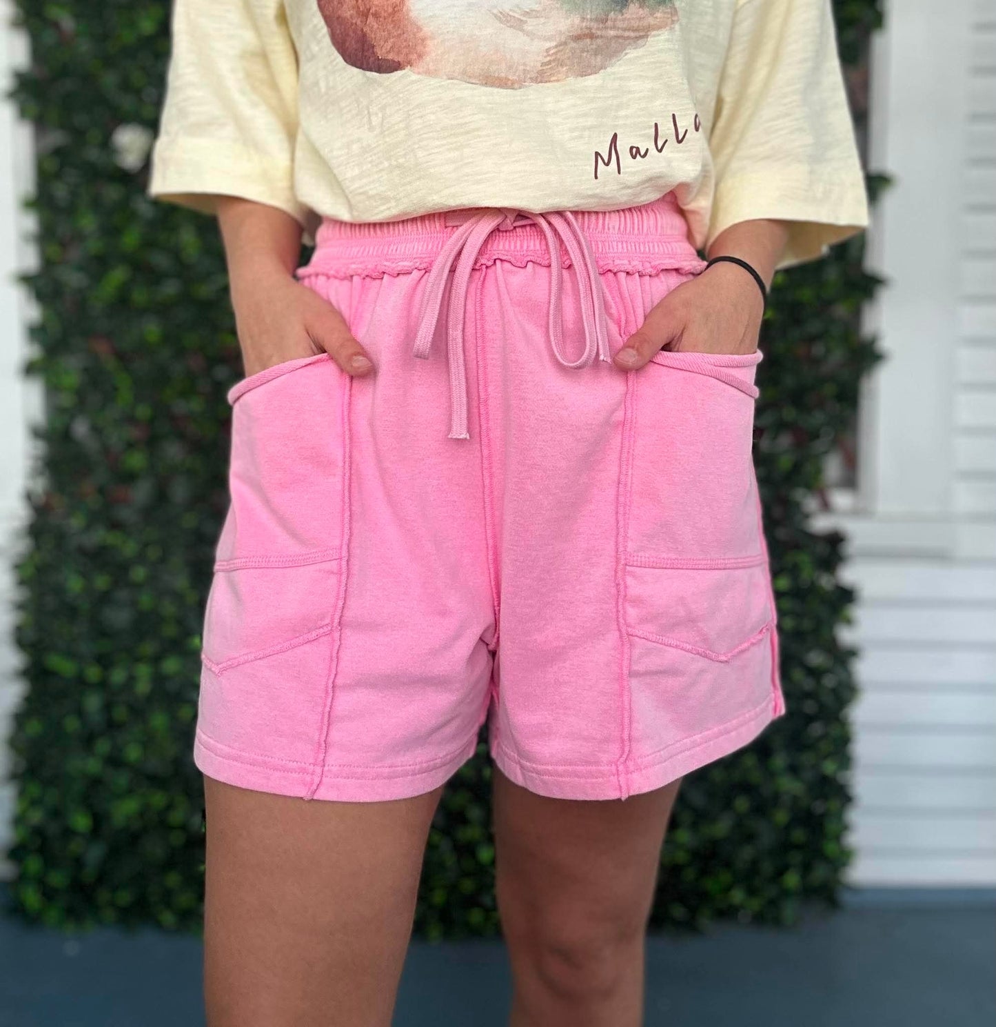Mineral Wash Utility French Terry Shorts