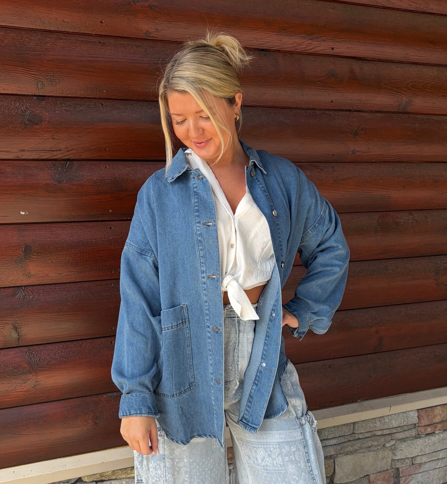Denim Oversized Shacket