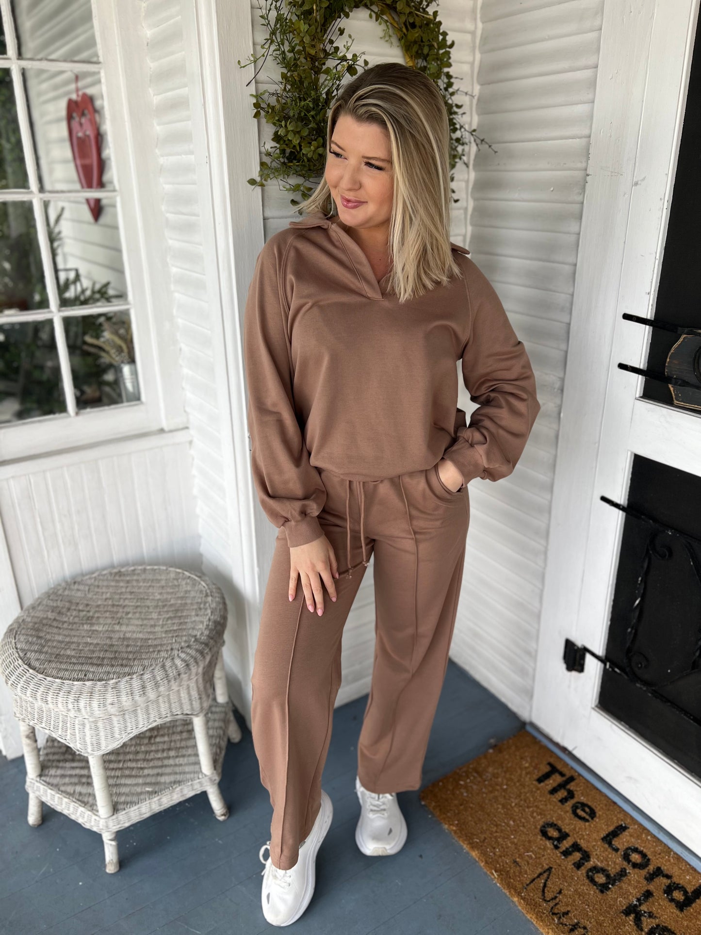 Pintuck Detail Lounge Set