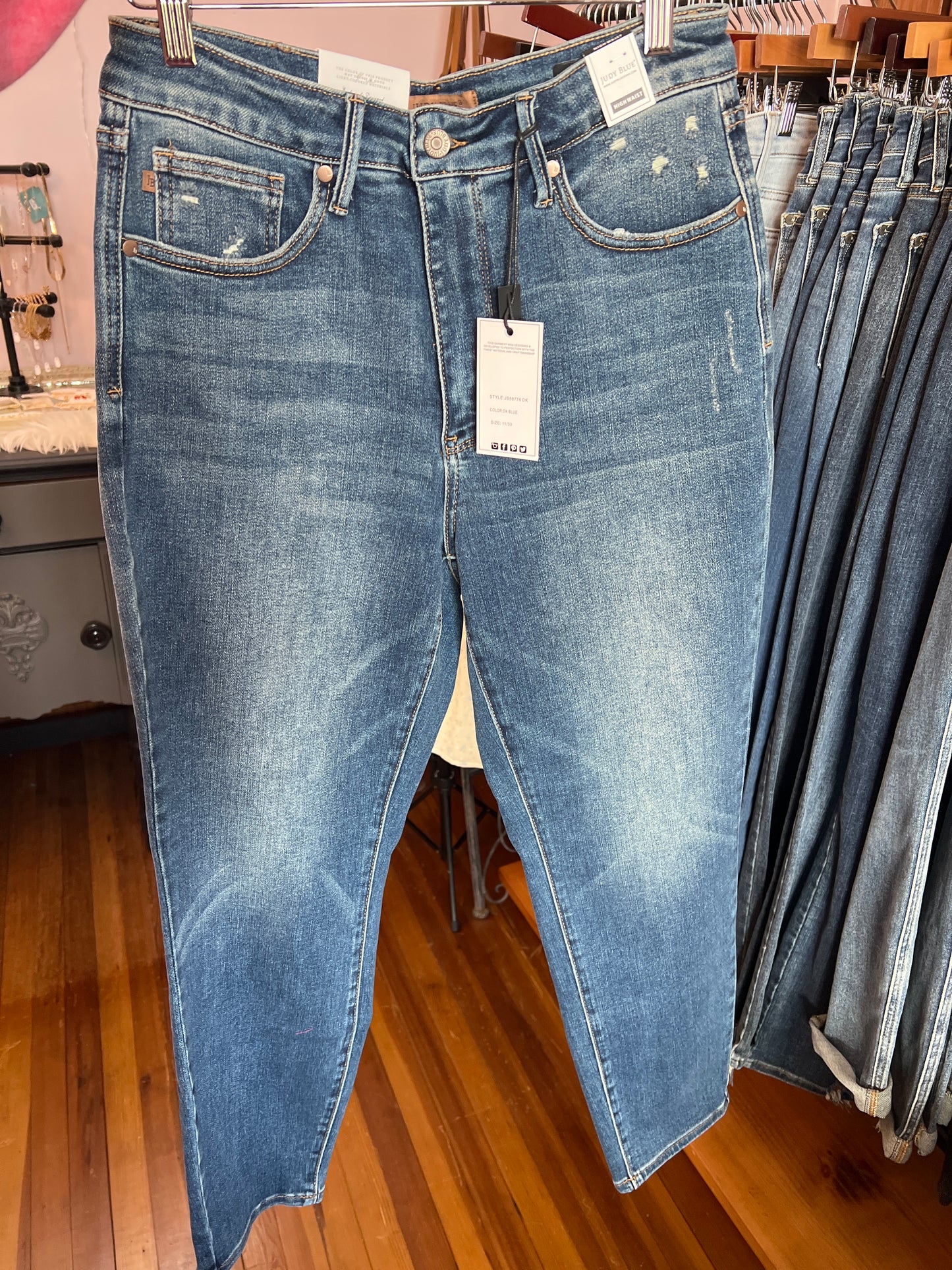 High Waist Tummy Control Slim Fit Jeans