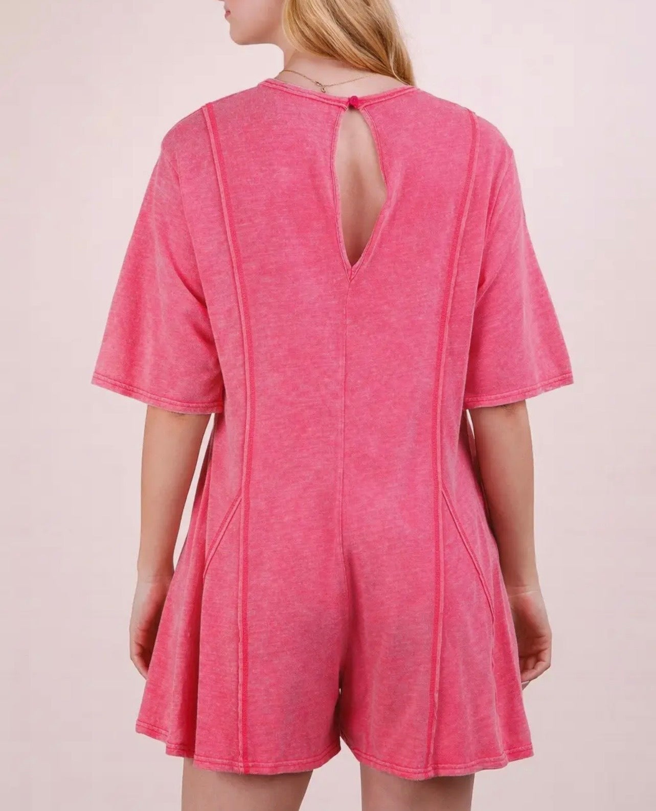 Mineral Wash Flowy Romper