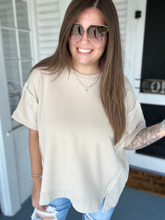 French Terry SS Oversized Shirt