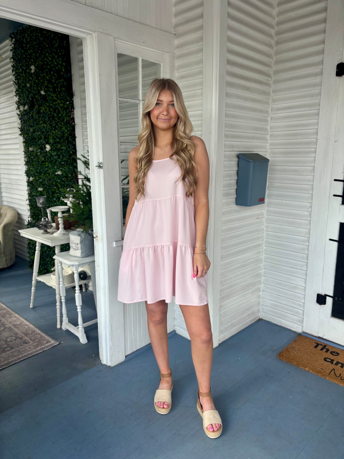 Spaghetti Strap Tiered Sundress