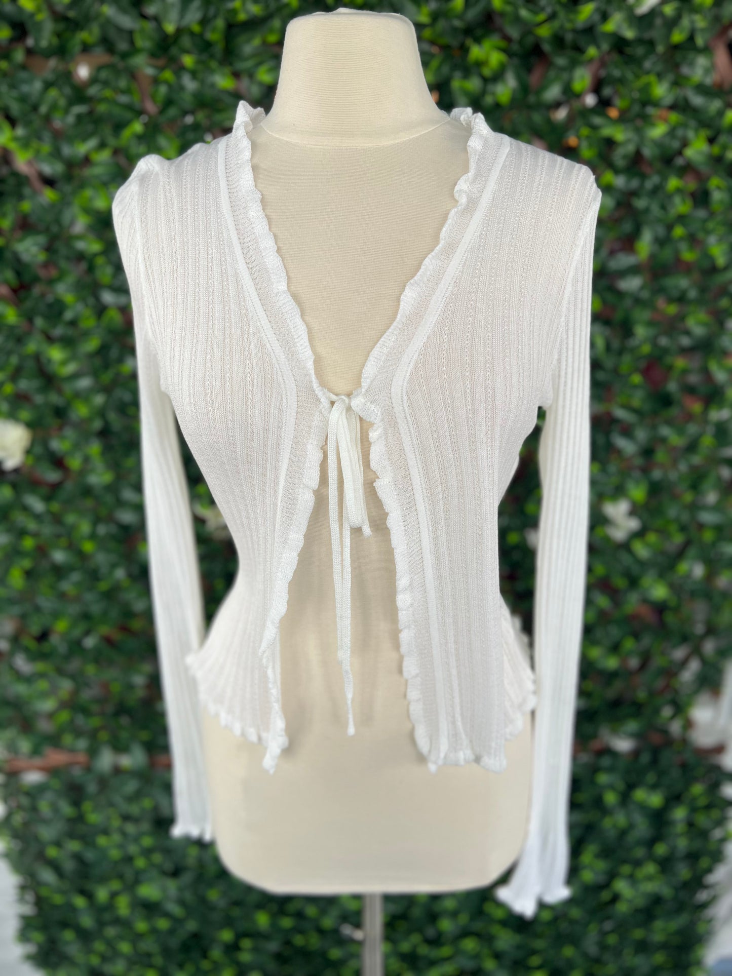 Lettuce Edge Sheer Cardigan
