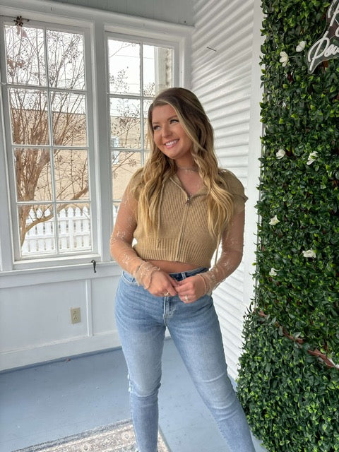 Hooded Sleeveless Sweater Vest