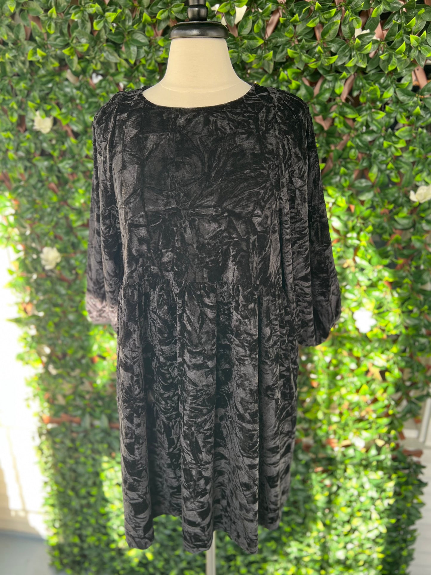 Crushed Velvet Dress