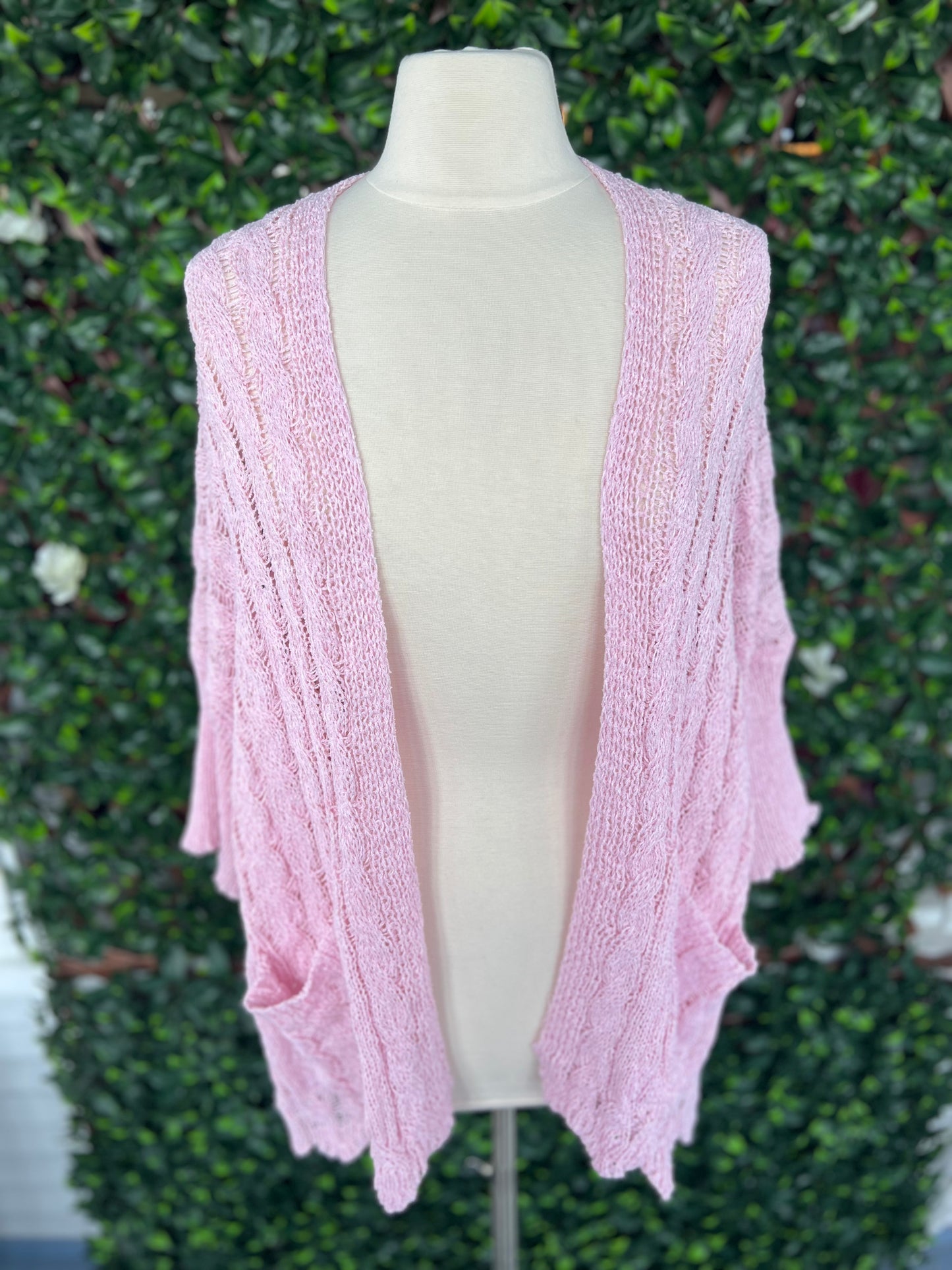 SS Crochet Pocket Cardigan