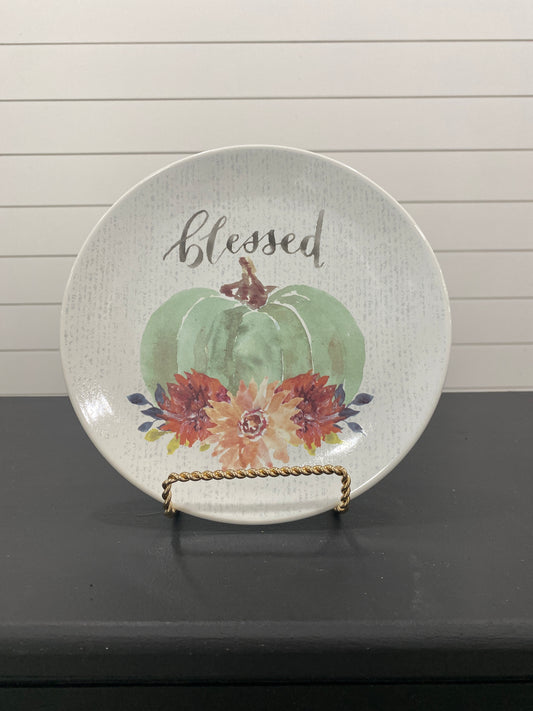 Blessed Pumpkin Plate