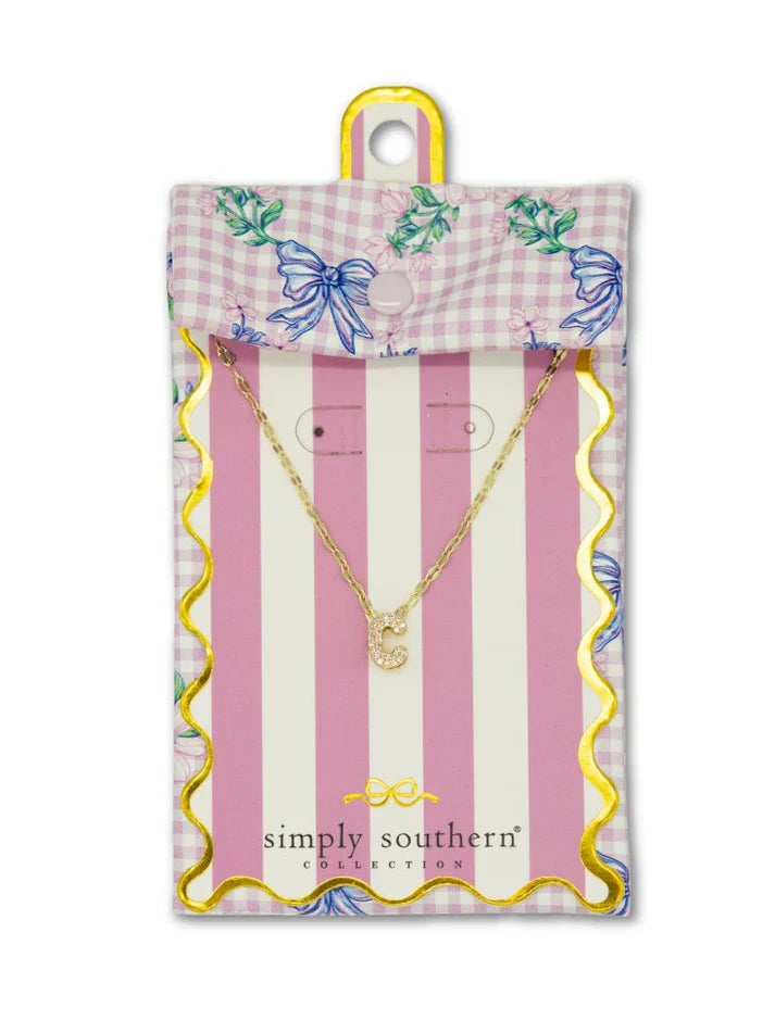 SS Initial Necklace