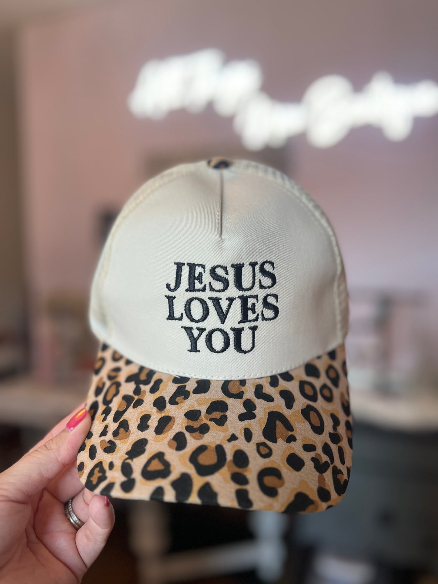 Trucker Hat — “ Jesus Loves You”