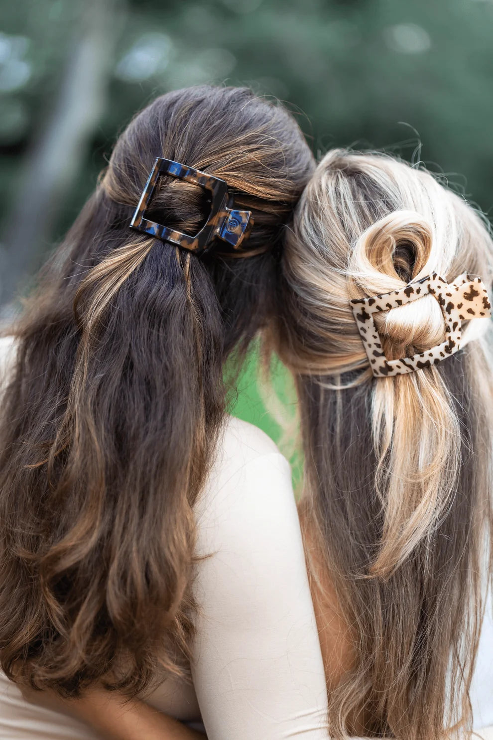 Tortoise Flat Square Hair Clip