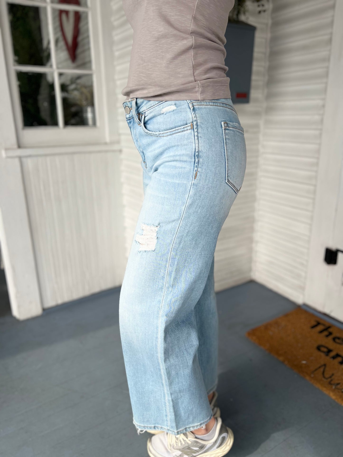 High Rise Wide Leg Jeans