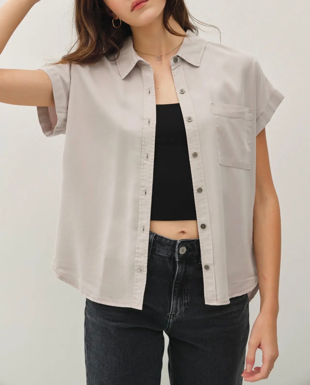 Tencel SS Button Down Shirt