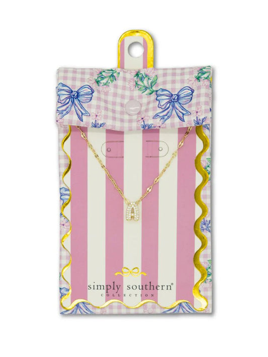 SS Initial Necklace