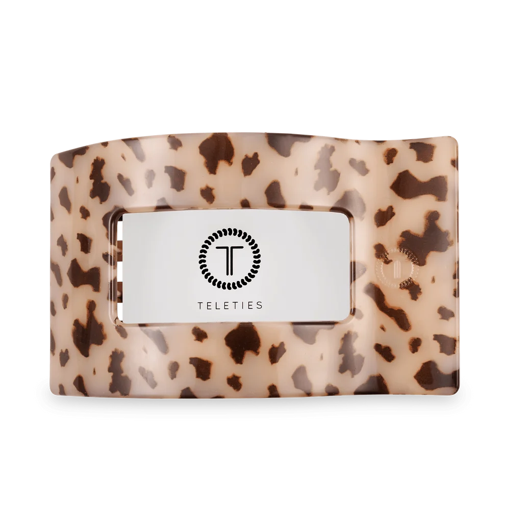 Blonde Tortoise Flat Rectangle Hair Clip