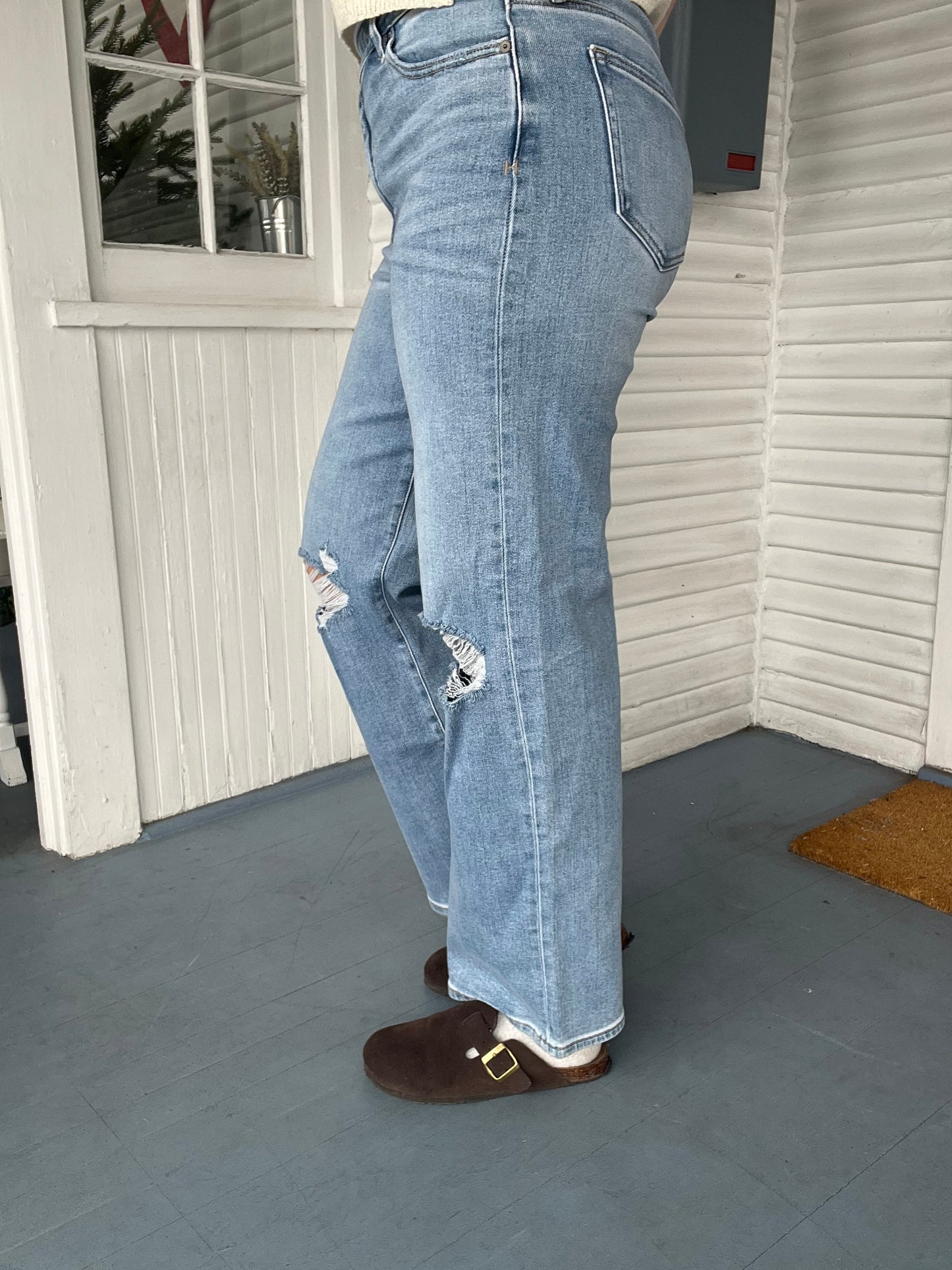 High Rise Wide Leg Jeans