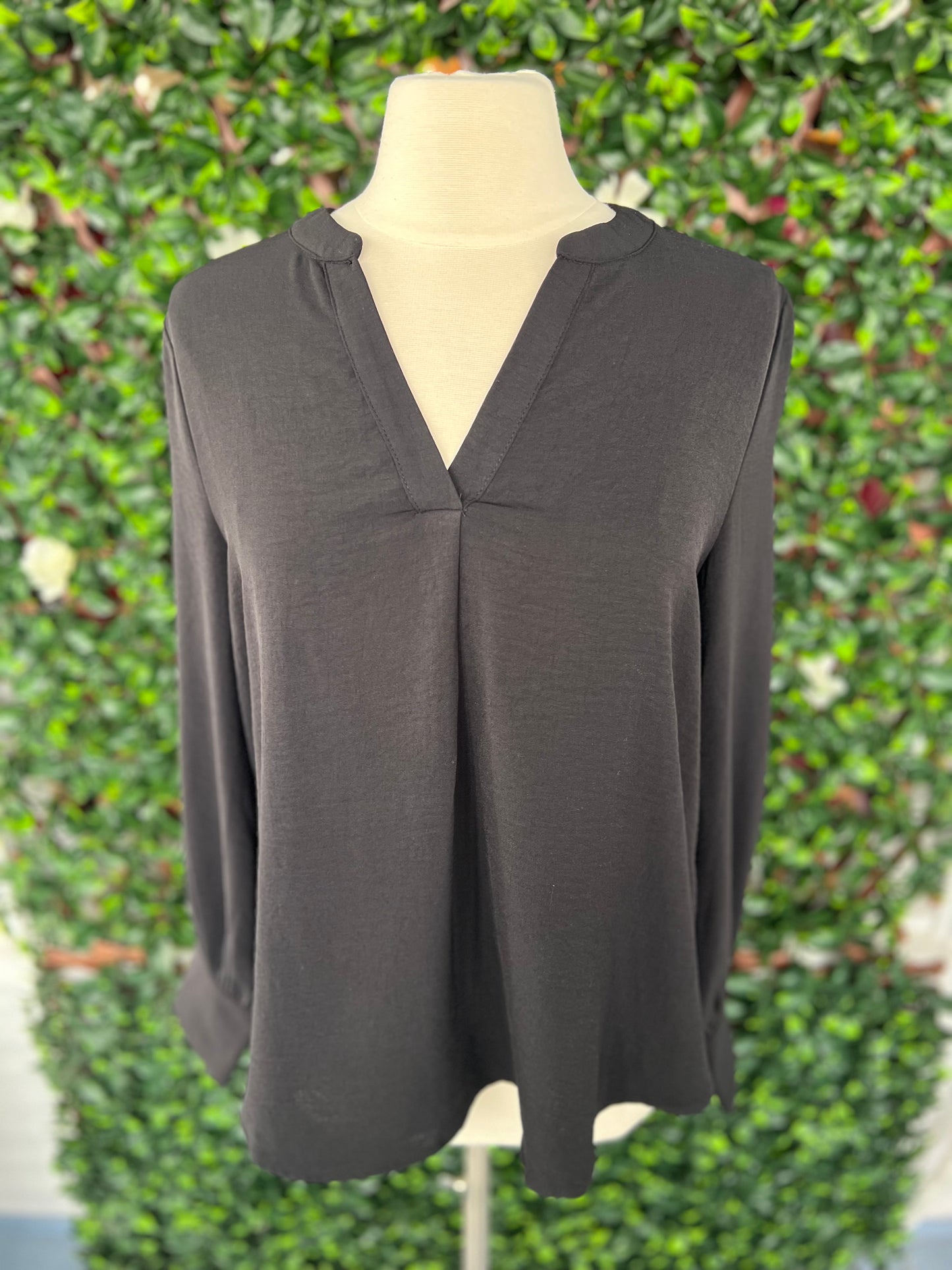 LS Airflow Woven Vneck Blouse