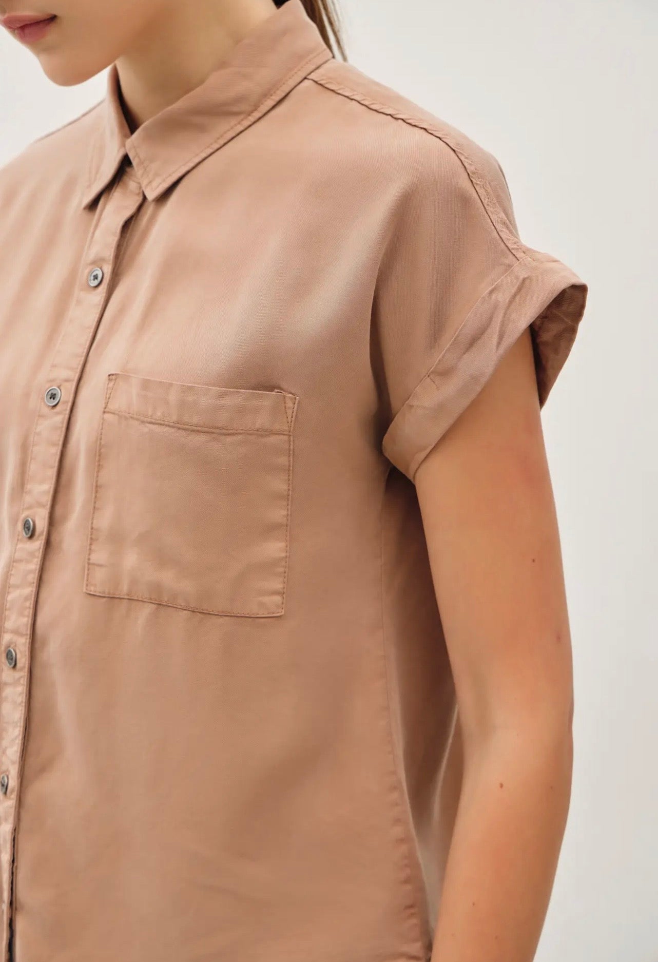 Tencel SS Button Down Shirt