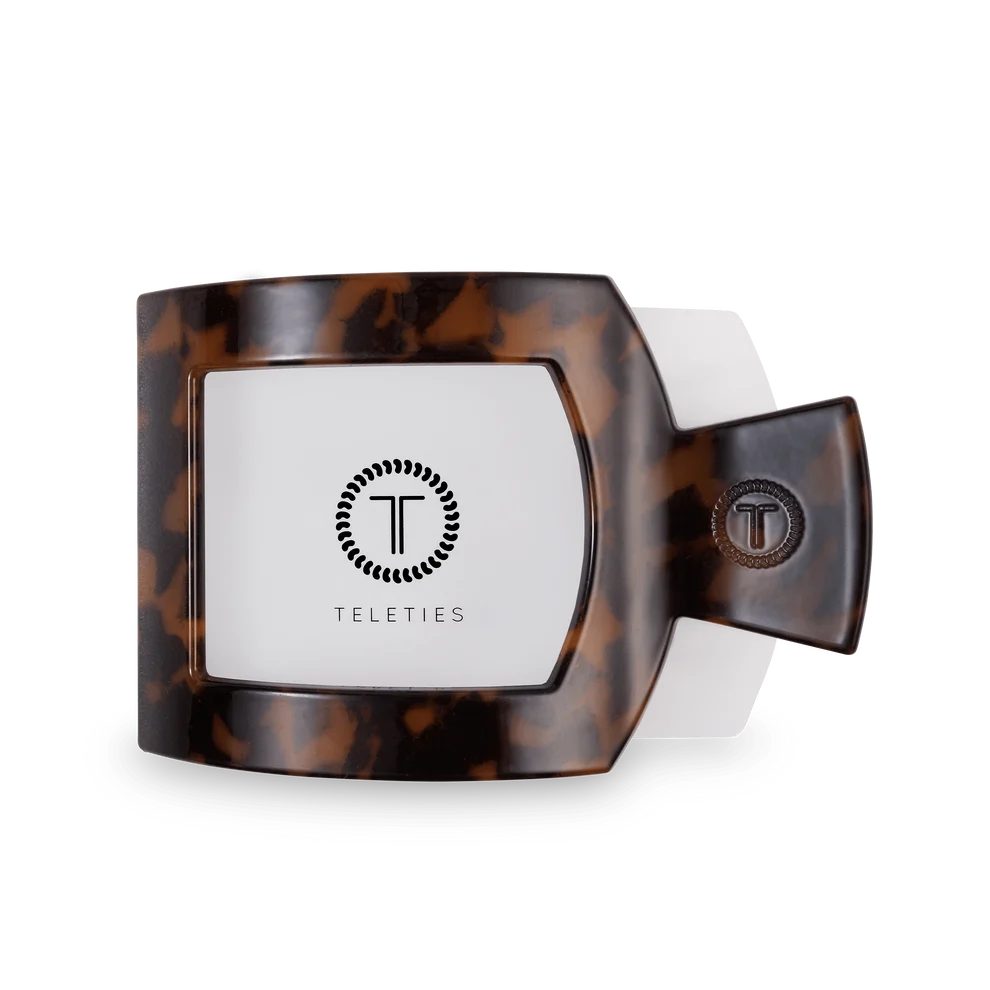 Tortoise Flat Square Hair Clip