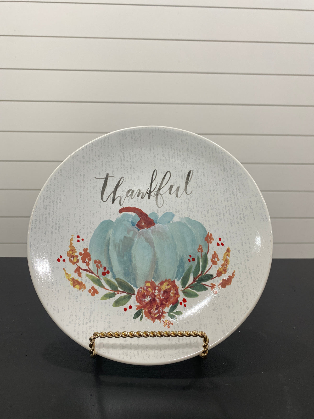 Thankful Pumpkin Plate
