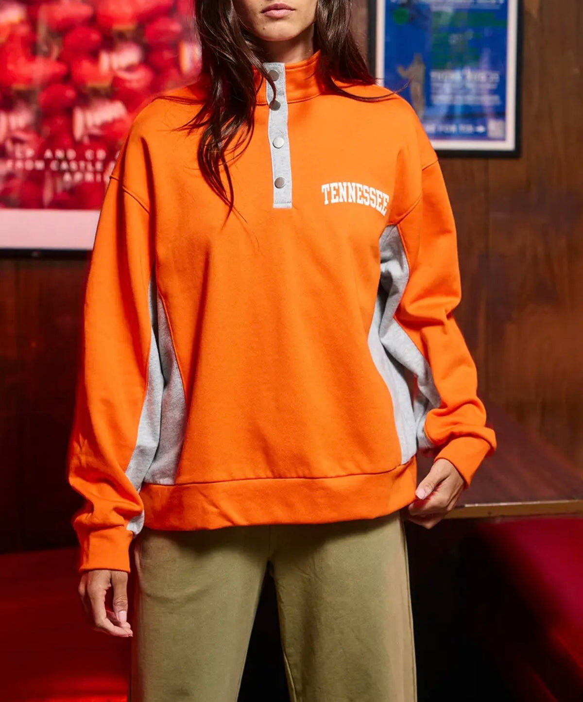 Tennessee Graphic Half-Snap Pullover