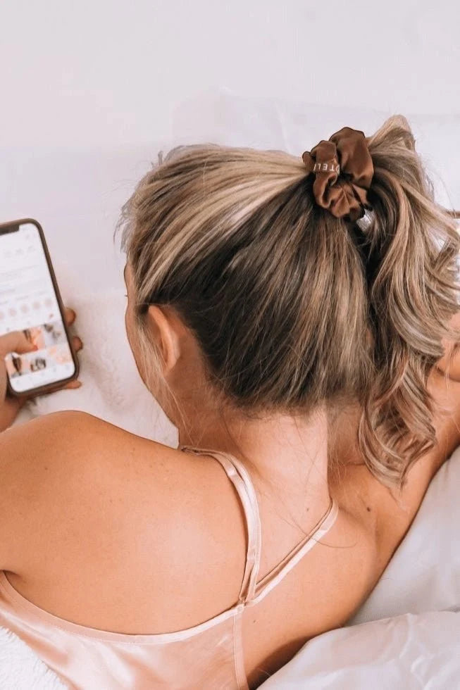 For the Love of Nudes Silk Scrunchie Teleties