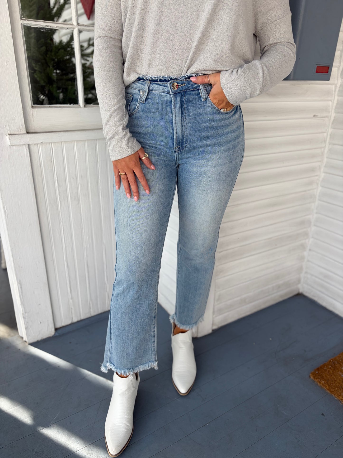 High Rise Crop Flare