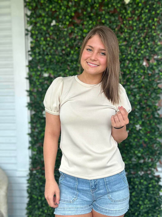Techno Suave Puff SS Top