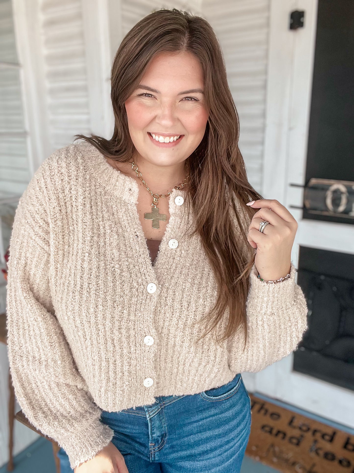 Fuzzy Cardigan