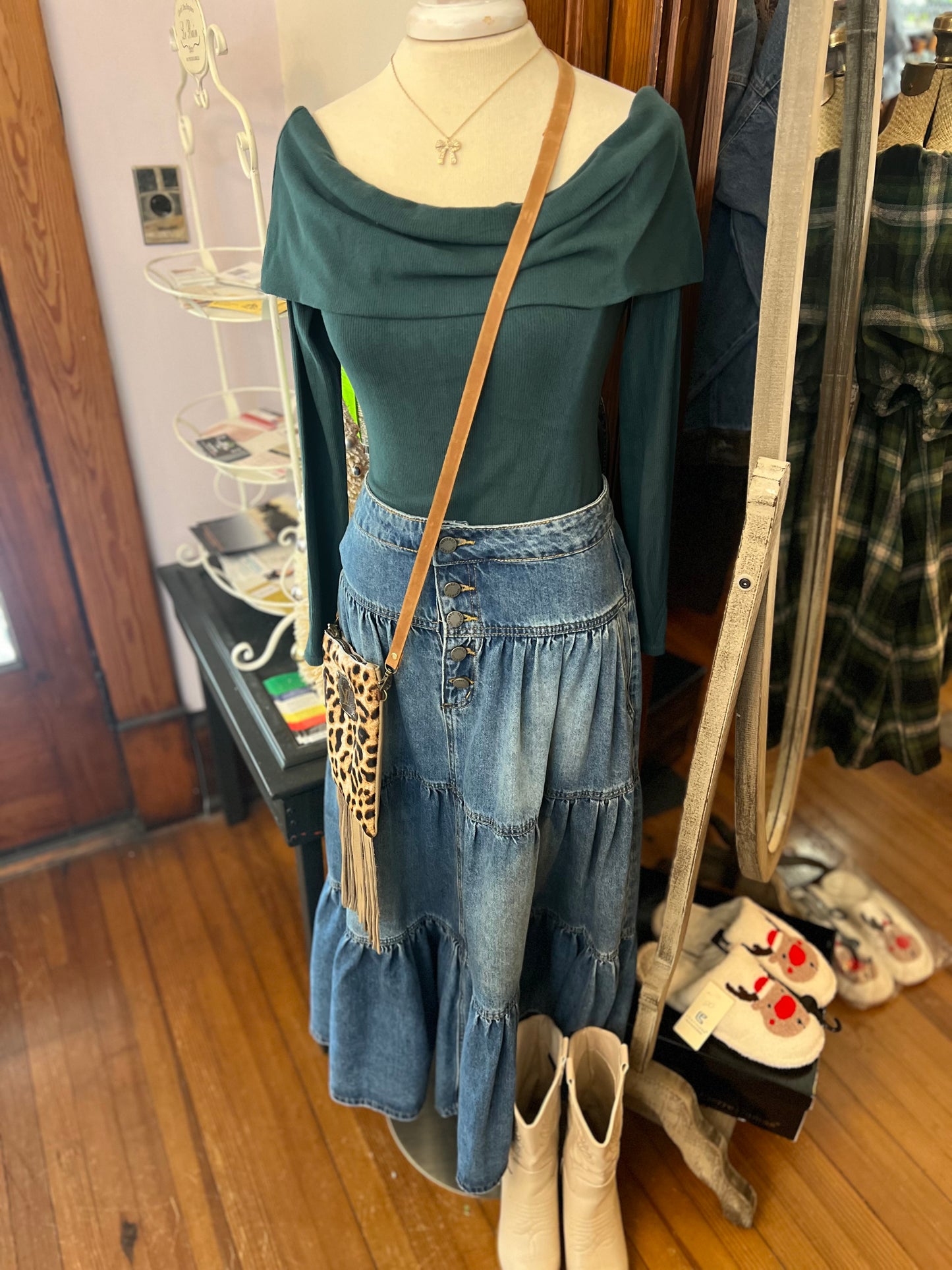 Off Shoulder LS Bodysuit