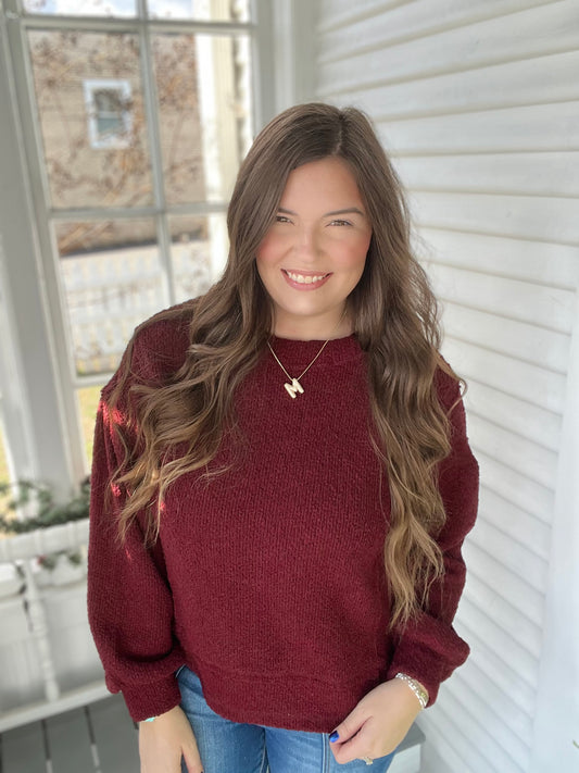 Popcorn Pullover Sweater