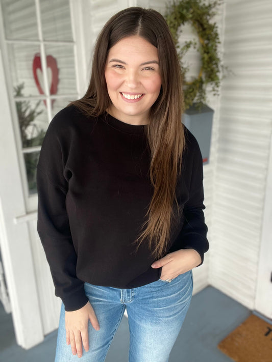 Black Crewneck Sweatshirt