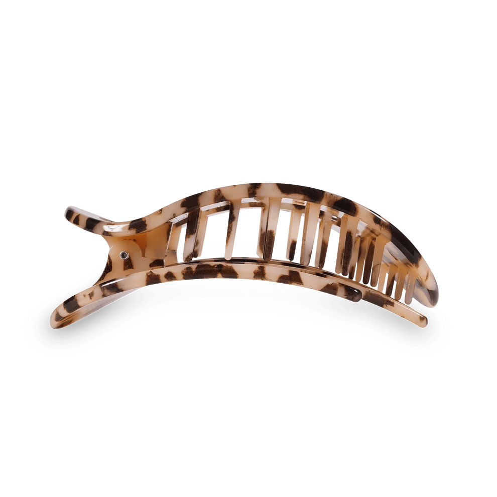 Blonde Tortoise Flat Round Hair Clip