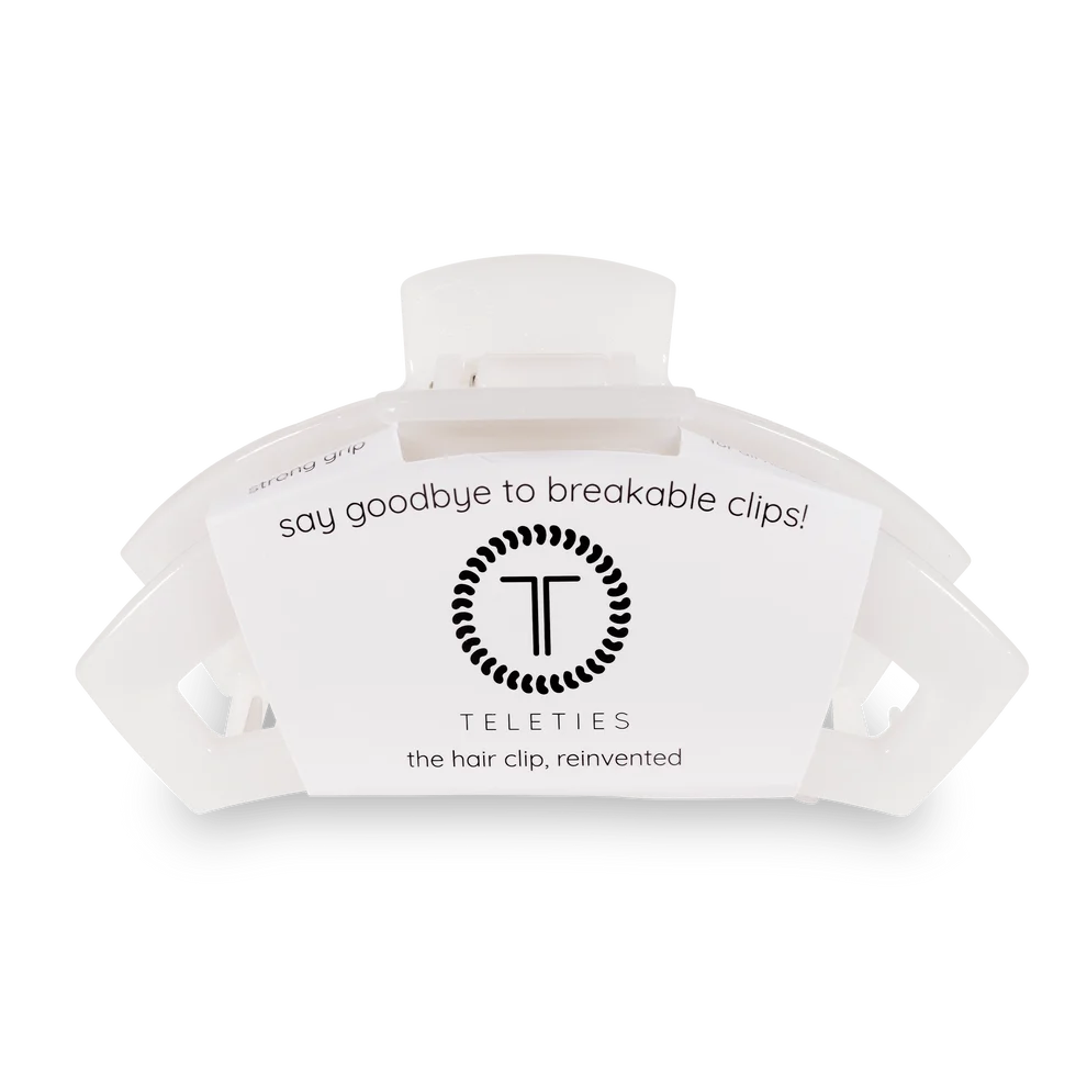 Open Coconut White Hair Clip