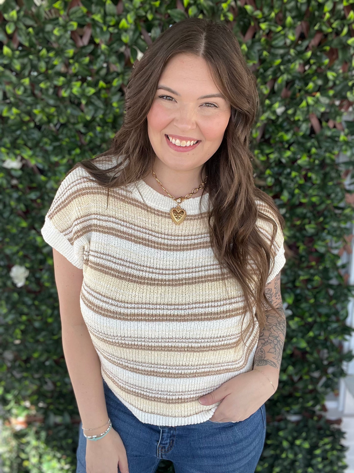 Multi-Color Striped Knit Top