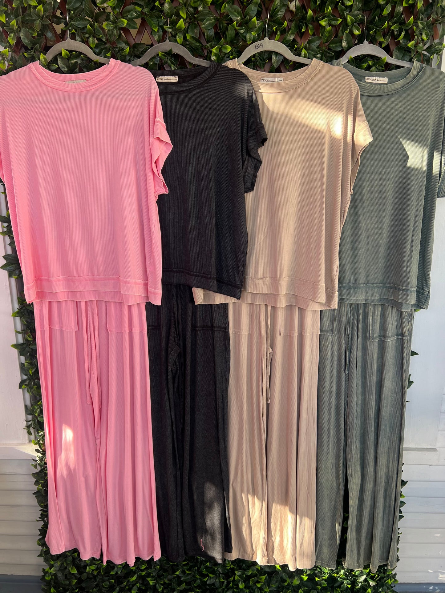 Ribbed 2Pc Lounge Set