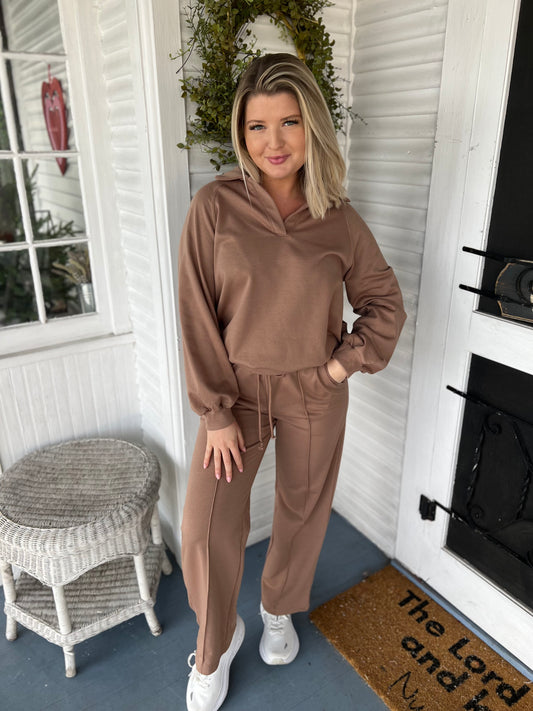 Pintuck Detail Lounge Set