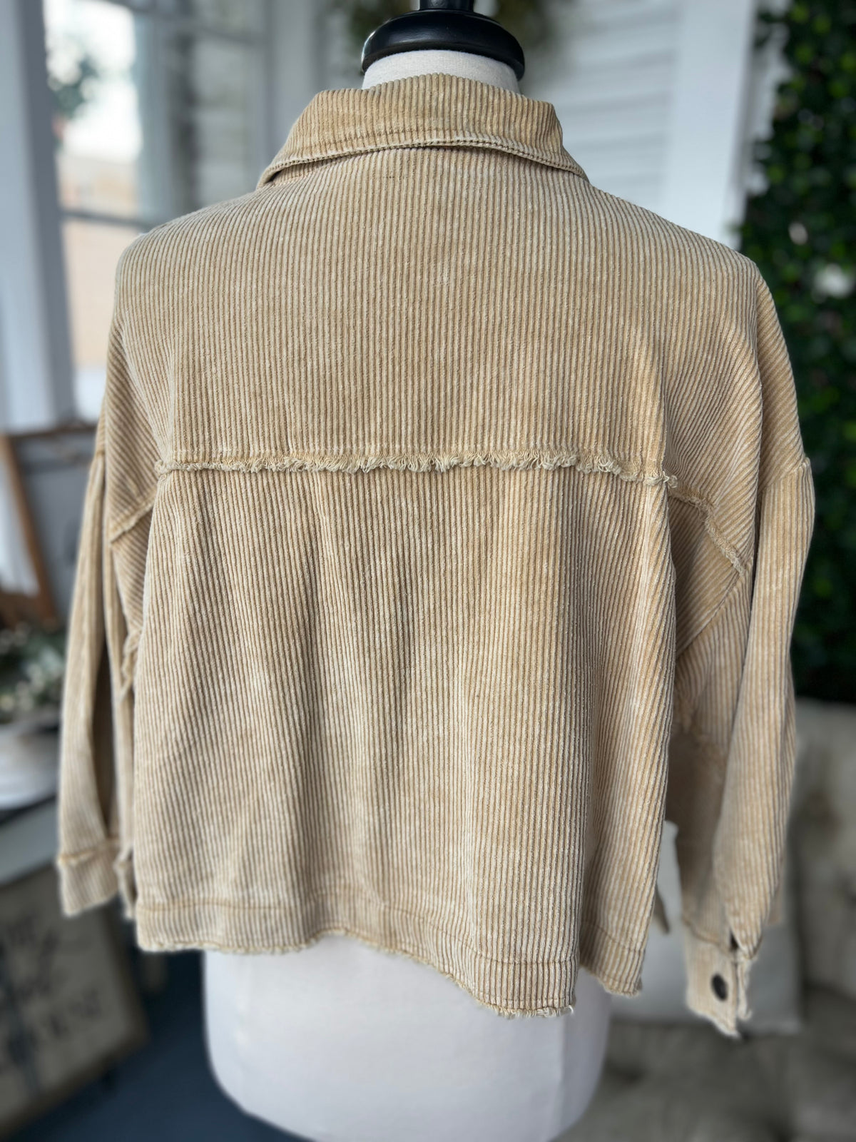Cropped Corduroy Jacket