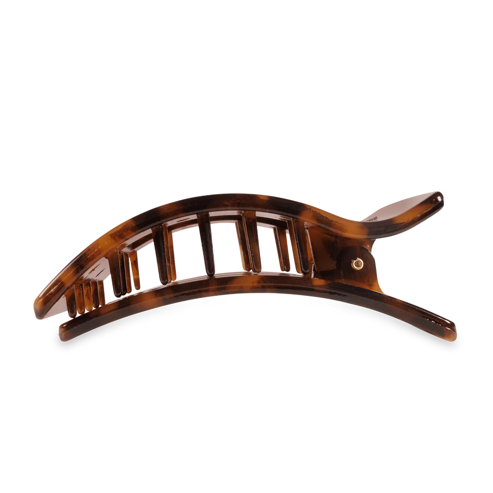 Tortoise Flat Rectangle Hair Clip