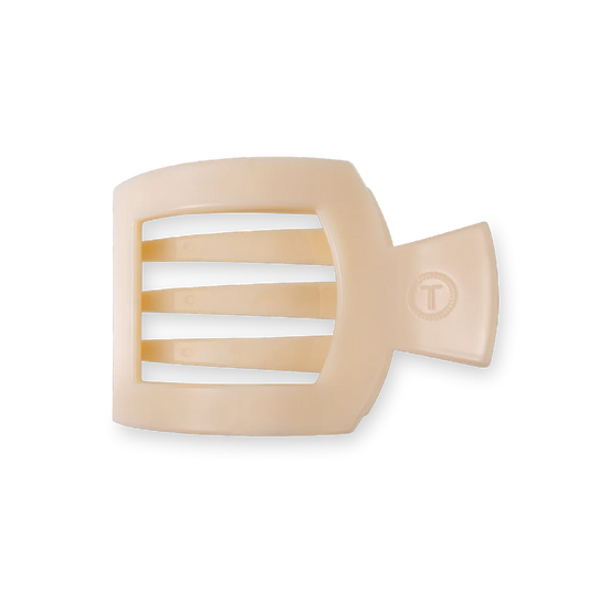 Almond Beige Flat Square Hair Clip