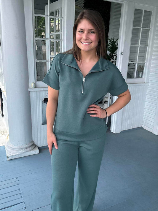 Scuba Half Zip SS Set
